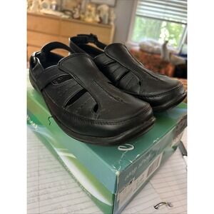 easy street womens shoes 7 Splendid 30-1851 Black Ankle Strap Comfort Clogs